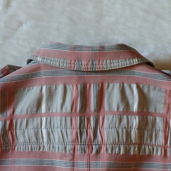 Burberry Multicolor Plaid Jacket Size 6 - Picture 8 of 15